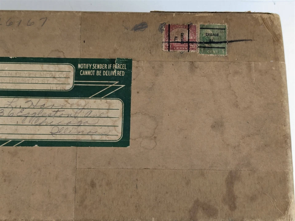 American Flyer 1930s Chicago Manufacturing Empty Shipping Box Model Railroad - Image 4 of 4