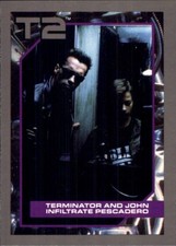 1991 Impel Terminator II #35 Terminator and John Infiltrate Pescadero