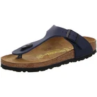 Birkenstock Gizeh Blue Navy Birko Flor Sandals Slides Thongs Flip Flops narrow