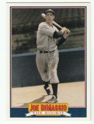 Vintage Joe DiMaggio 1992 Score ML Baseball Insert Card 2 of 5 The