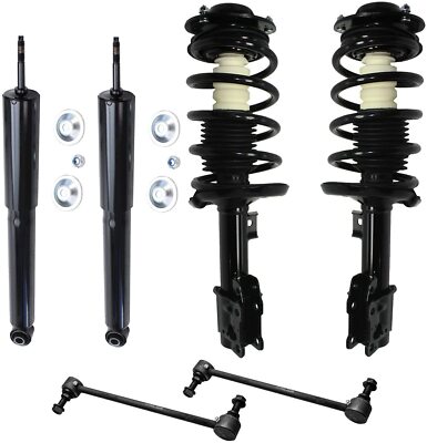 Front Struts Rear Shocks Sway Bars for 2004 2005-08 Chevy Malibu Pontiac G6 Aura