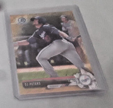 2017 Bowman Chrome Baseball Gold Refractor DJ Peters 28/50 BCP208 