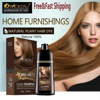 New Natural Shampoo Long Lasting Hair Dye Color Permanent Cover