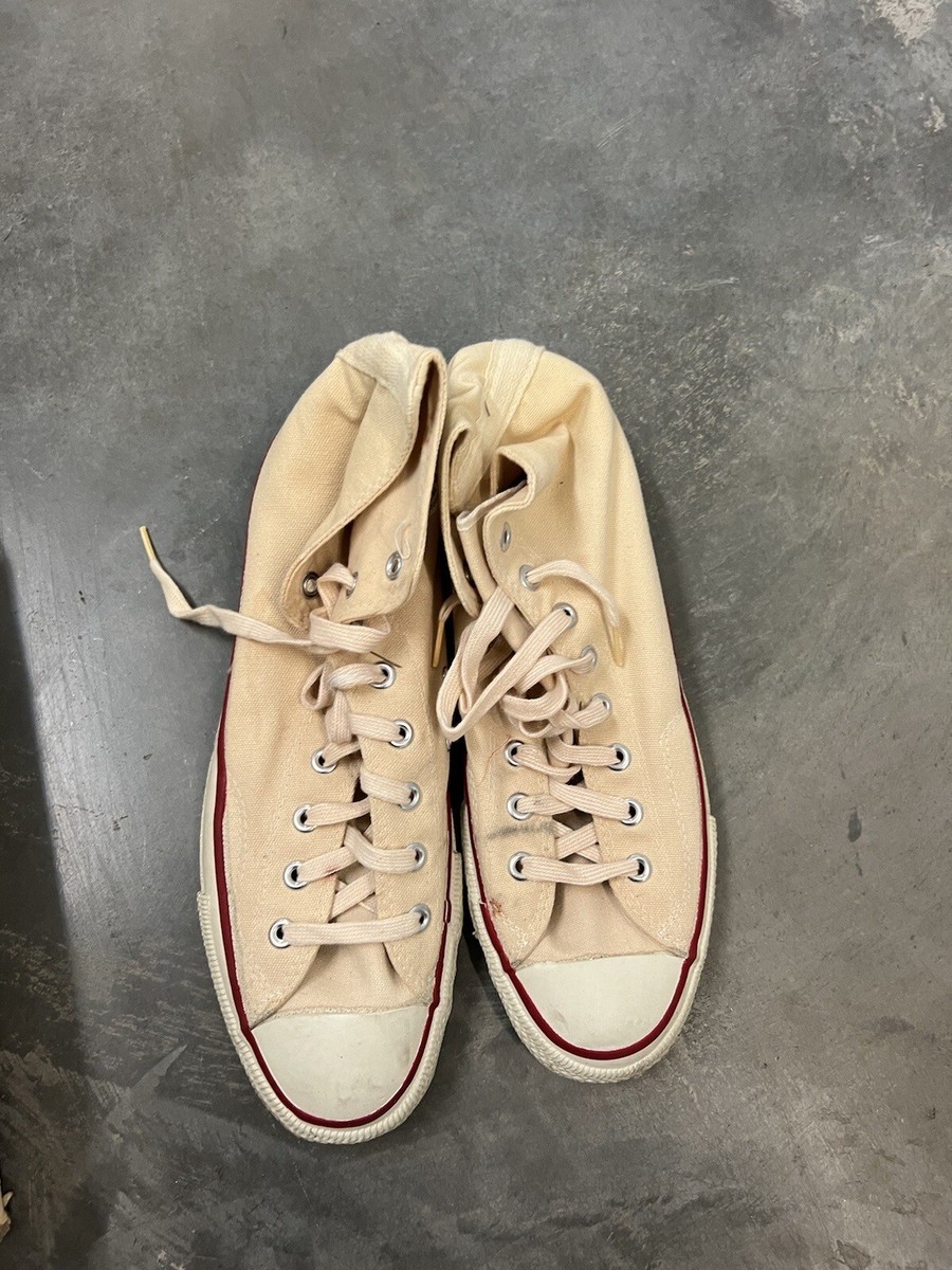 靴 CONVERSE CHUCK TAYLOR 70s Made in USA VINTAGE 70s MADE IN USA CONVERSE ALL STAR CHUCK TAYLOR Cream