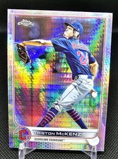 2022 Topps Chrome Base X-Fractor Refractor #142 Triston McKenzie Guardians 