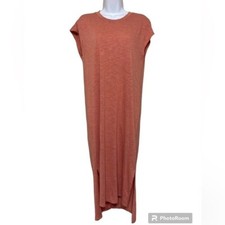 Madewell horizon midi dress women size M pink casual vacation lagenlook retro