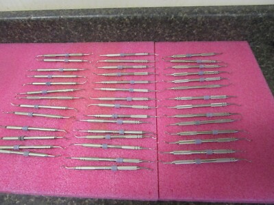 Qty (42) G Hartzell Dental Hygiene Instruments Tools Assorted Lot as ...