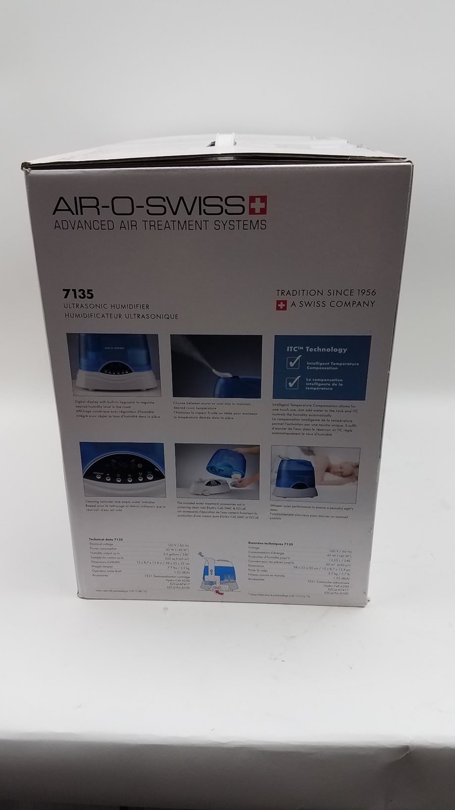 AIR-O-SWISS Advanced Air Treatment Systems Ultrasonic Humidifier