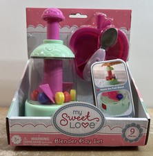 My Sweet Love Food Blender Play Set 9 Pieces 3 New