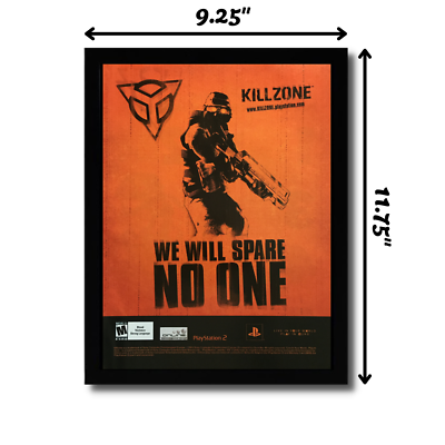 2004 Killzone Framed Print Ad/Poster Official Authentic PS2