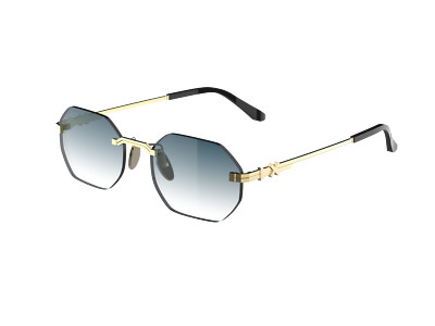 XLAB Sunglasses mod. Bollons  Gold/Dark Green