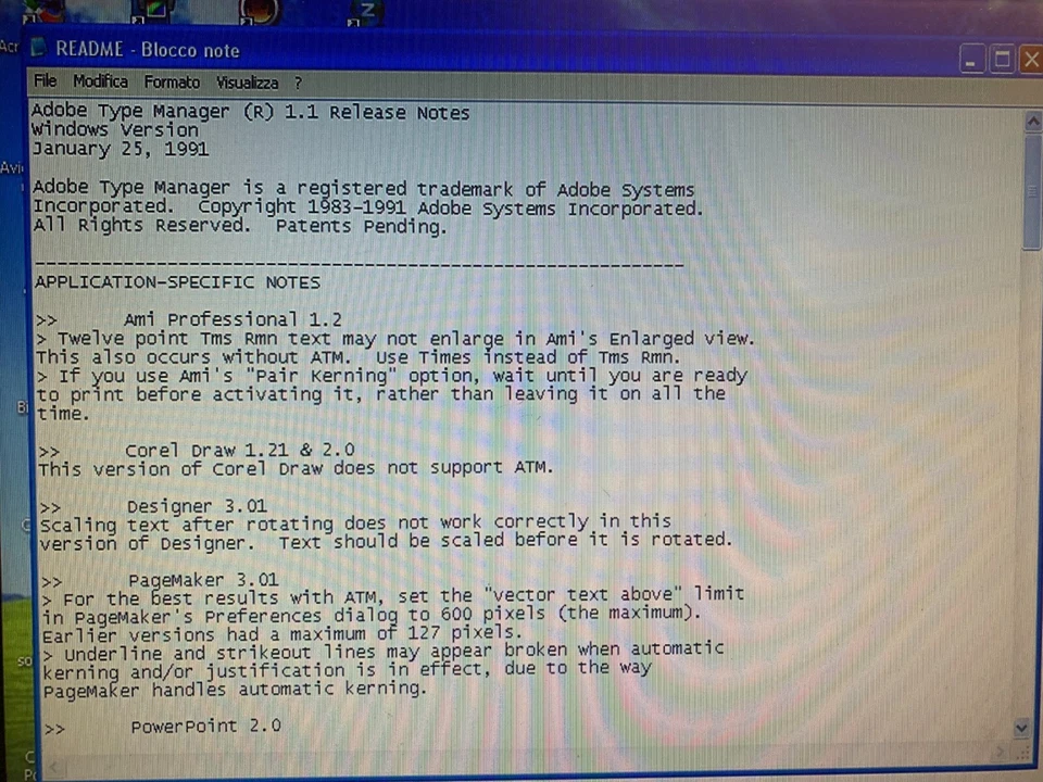 ADOBE TYPE MANAGER 1.1 - 2 FLOPPY DISK: WINDOWS VERSION / FONTS DISK - Immagine 4 di 4