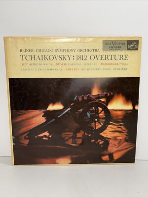 Tchaikovsky:1812 Overture Reiner Chicago Sympho. RCA Victor Red Seal LM-1999  LP