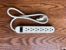 6-Outlet Surge Suppressor Protections 125V 15A 1875W model 106