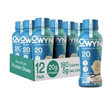 OWYN Vegan Protein Shake Pack of 12 Clean Plant Based 20g Protein Superfoods