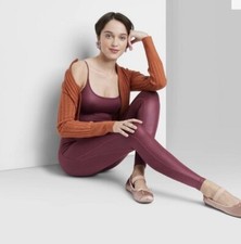 Women's Sleeveless Liquid Bodysuit - Wild Fable, Burgundy, Size Medium