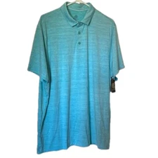 C9 by Champion Active Wear Golf Polo Shirt, Men’s Large, Aqua