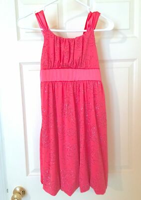 Girls Speechless Pink Glittery Dress - Size 12