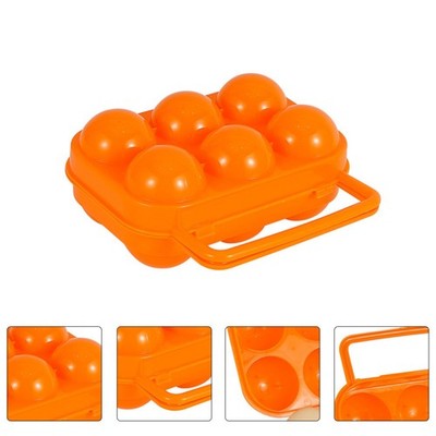  2 Pcs Picknick-eierbox Kunststoff Eierkarton Wiederverwendbarer Eierhalter