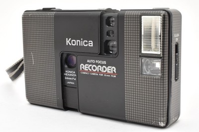 [Almost MINT] Konica Recorder Black Half Frame Point & Shoot Camera from JAPAN