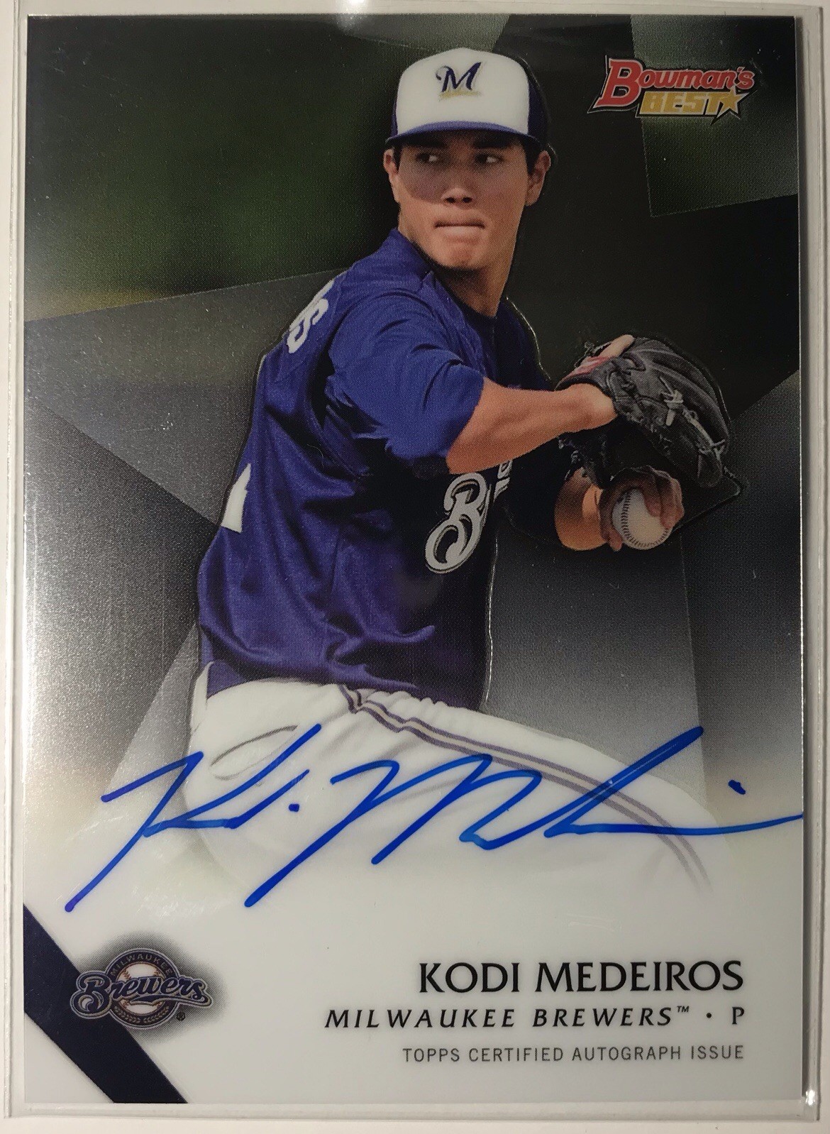 2015 Bowman's Best Best of 2015 Auto Kodi Medeiros #B15-KME Auto