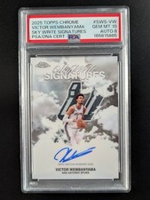 2025-26 Topps Chrome VICTOR WEMBANYAMA Auto Sky Write Signatures #SWS-VW PSA 10