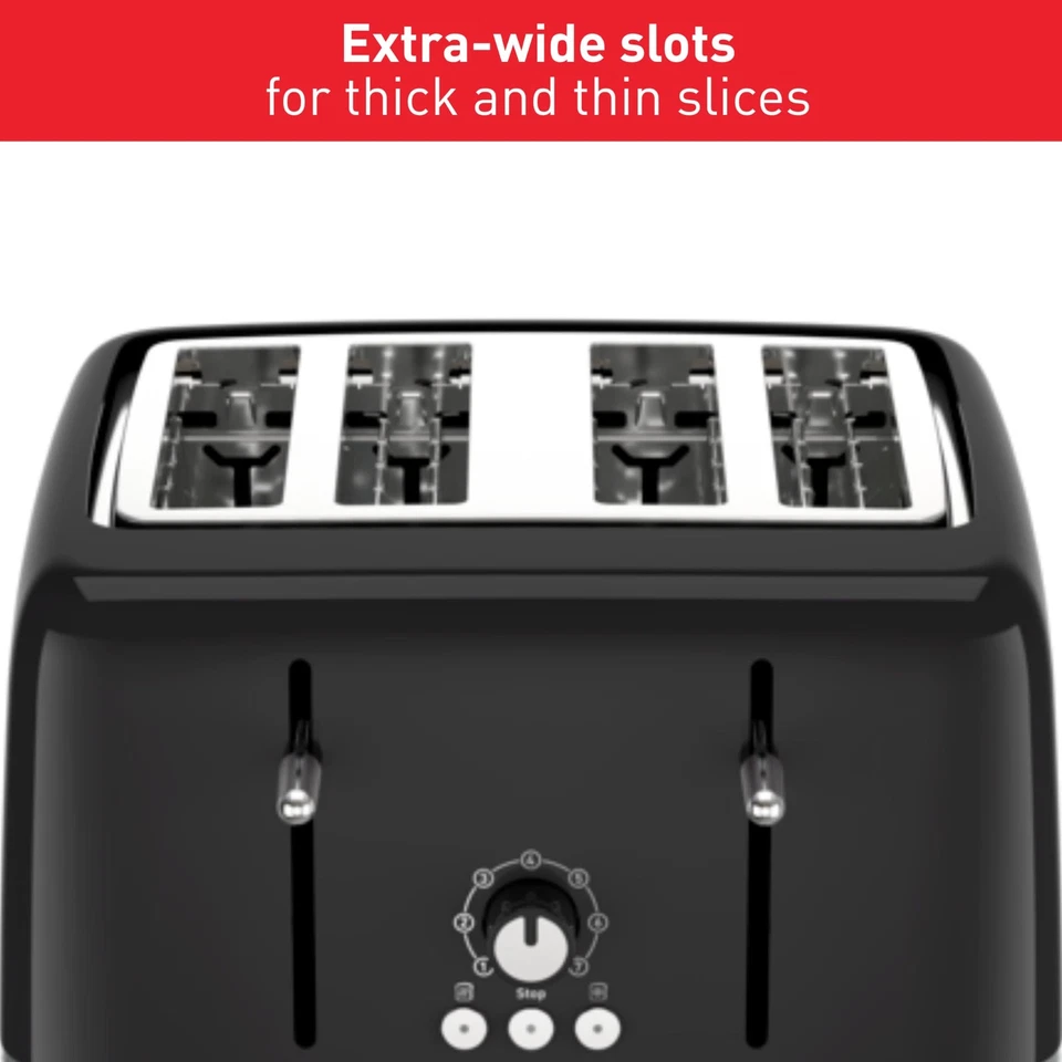Tefal Soleil 4-Slice Toaster – 7 Browning Levels, Variable Width Slots, - Image 4 of 4