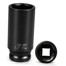 12 Drive Deep Impact Socket 6-point Cr-mo Steel Black Oxide Finish 27mm 12 Drive Deep Impact Socket 6-point Cr-mo Steel Black Oxide Finish 27mm