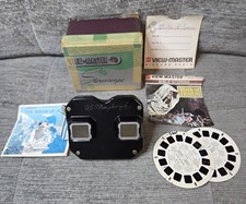 Vintage View-Master Stereoscope In Box W/ 2 Reels From 1947 Birth Of Jesus