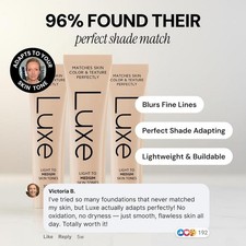 Luxe Color Changing Foundation - Instantly Adapt to Your Skin Tone - Medium 30ml