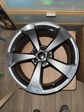 GENUINE AUDI A4 S4 A5 S5 8W 19" INCH 5 SPOKE ROTOR GREY / CUT  ALLOY WHEELS X4