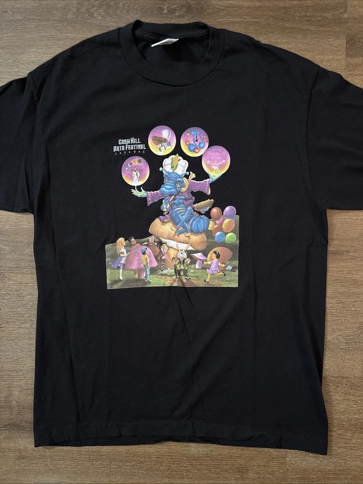 Camiseta vintage 1996 Corn Hill Arts Festival Payaso Rochester NY Puntada única XL Foto 2 de 4