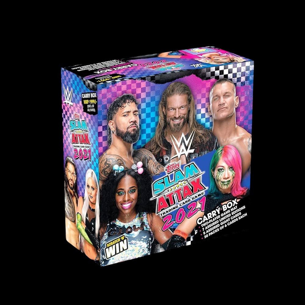 Topps WWE slam Attax 2021 Carry Box Sealed Case 16 Box Lot India