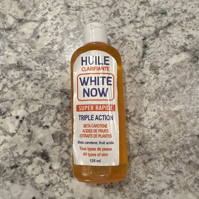 White Now Hydrating Clarifying Oil Beta Carotene Fruit Acids Face 125ml