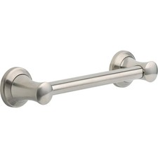 DELTA 41712-SS TRANSITIONAL DECORATIVE 12 INCH GRAB BAR, BRILLIANCE STAINLESS