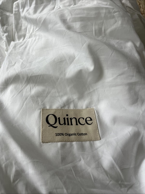 Quince Bamboo Duvet Cover Full/Queen White - 100% Viscose from Organic Bamboo