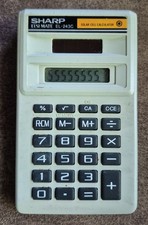 Vintage Sharp ELSI MATE EL-243C Solar Cell Calculator Works