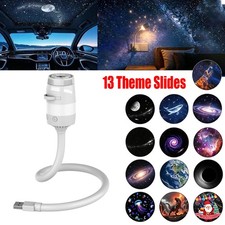 2-in-1 Galaxy Projector Night Light , Starry Night Light 13 Films 360  Rotating