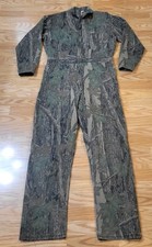 Vtg Gander Mountain Hunting Coveralls Mens Medium Tall Trebark Camouflage