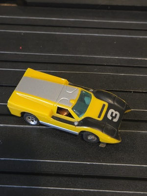 #ad #ad Aurora Thunderjet Tjet Xlerators FORD J CAR Yellow HO Slot Car #2743 $40.76
