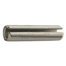 Zoro Select 5By57 Slotted Spring Pin, 7/32 In Outside Dia, 4 In L, Stainless,