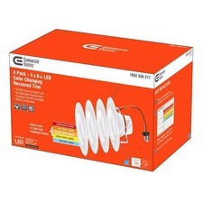 Kommerzielle elektrische 5/6" mattweiße LED Einbauleuchte 5-CCT dimmbar