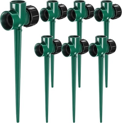 Landical 6 Pack Metal Lawn Sprinkler Spike Base 1/2 Inch Yard Sprinklers Water F