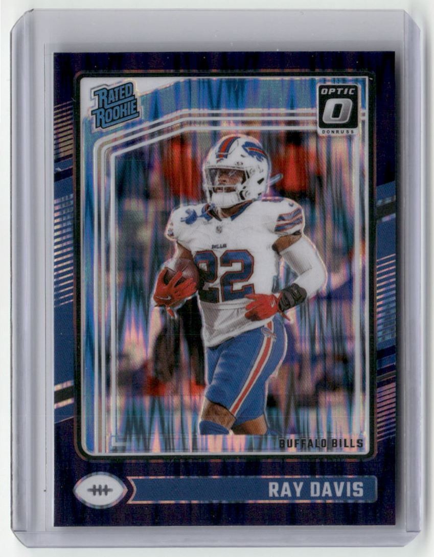 2024 Donruss Optic Purple Shock Ray Davis Rookie Buffalo Bills #283