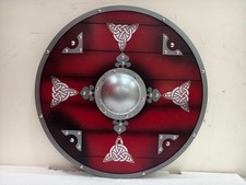 24'' Medieval Viking Shield Fully Functional Medieval Wooden Shield Best Gift