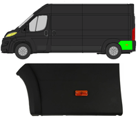 Seitenleiste KotflüGel Mit Lampe FüR Fiat Ducato 2018 - 2021 Hinten Links