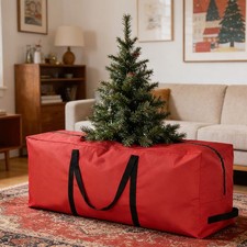 Housse De Rangement Sapin De Noël Étanche En Oxford, Sac Rectangulaire