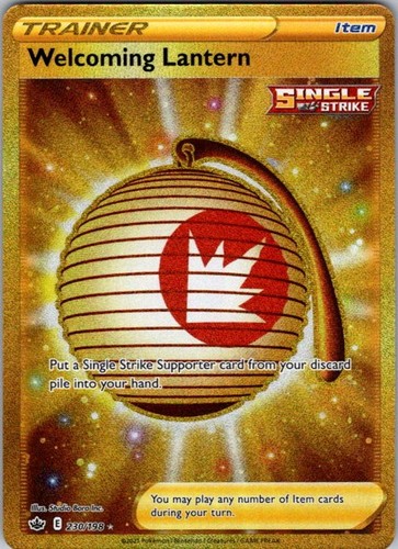 Pokemon SWSH06: Chilling Reign Welcoming Lantern (Secret) 230/198 NM Holofoil