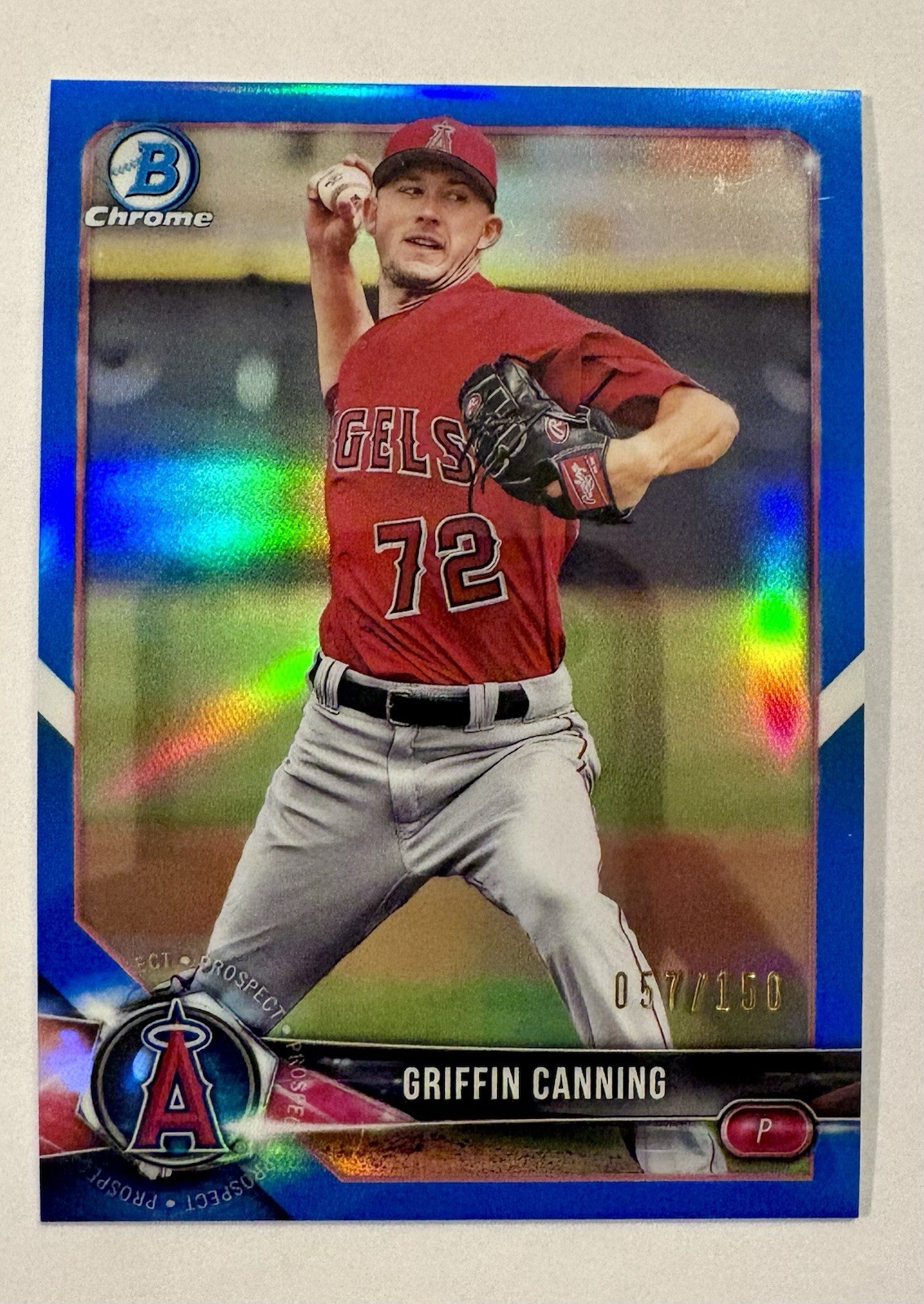 2018 Bowman Draft Chrome Griffin Canning #BDC-197 Blue Refractor /150