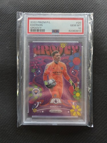 Ederson #20 2022 Panini Prizm Premier League Groovy card